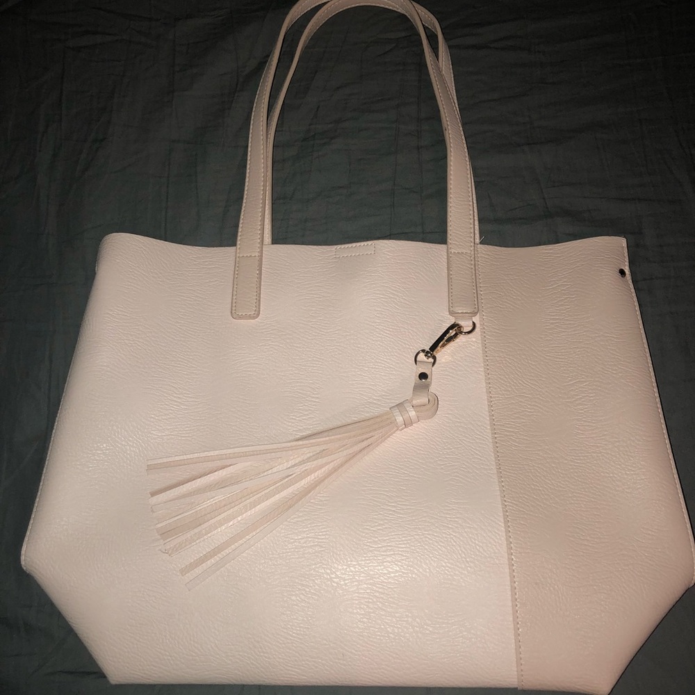 Faux Leather Tote Purse